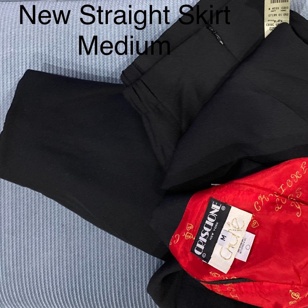 Cache Brand Straight Skirt/Size M Black